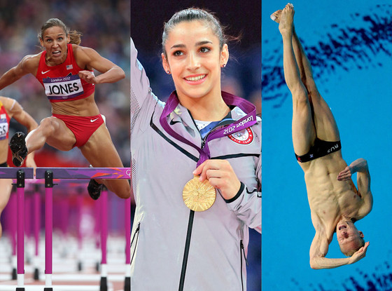Lolo Jones, Aly Raisman, Illya Zakharov Lolo Jones, Aly Raisman, Illya Zakharov